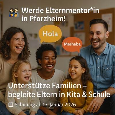 Elternmentor*innen gesucht: Engagement für Familien in Pforzheim